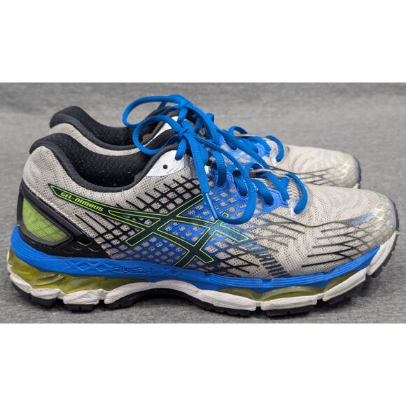 ASICS Mens Shoes - Gray/Blue, Sneakers, Gel-Nimbus 17, Running/Jogging, Size 8.5 - Picture 1 of 8